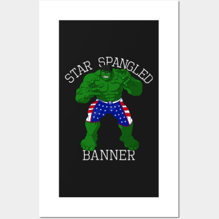 Star Spangled Banner Funny 4th of July Posters and Art